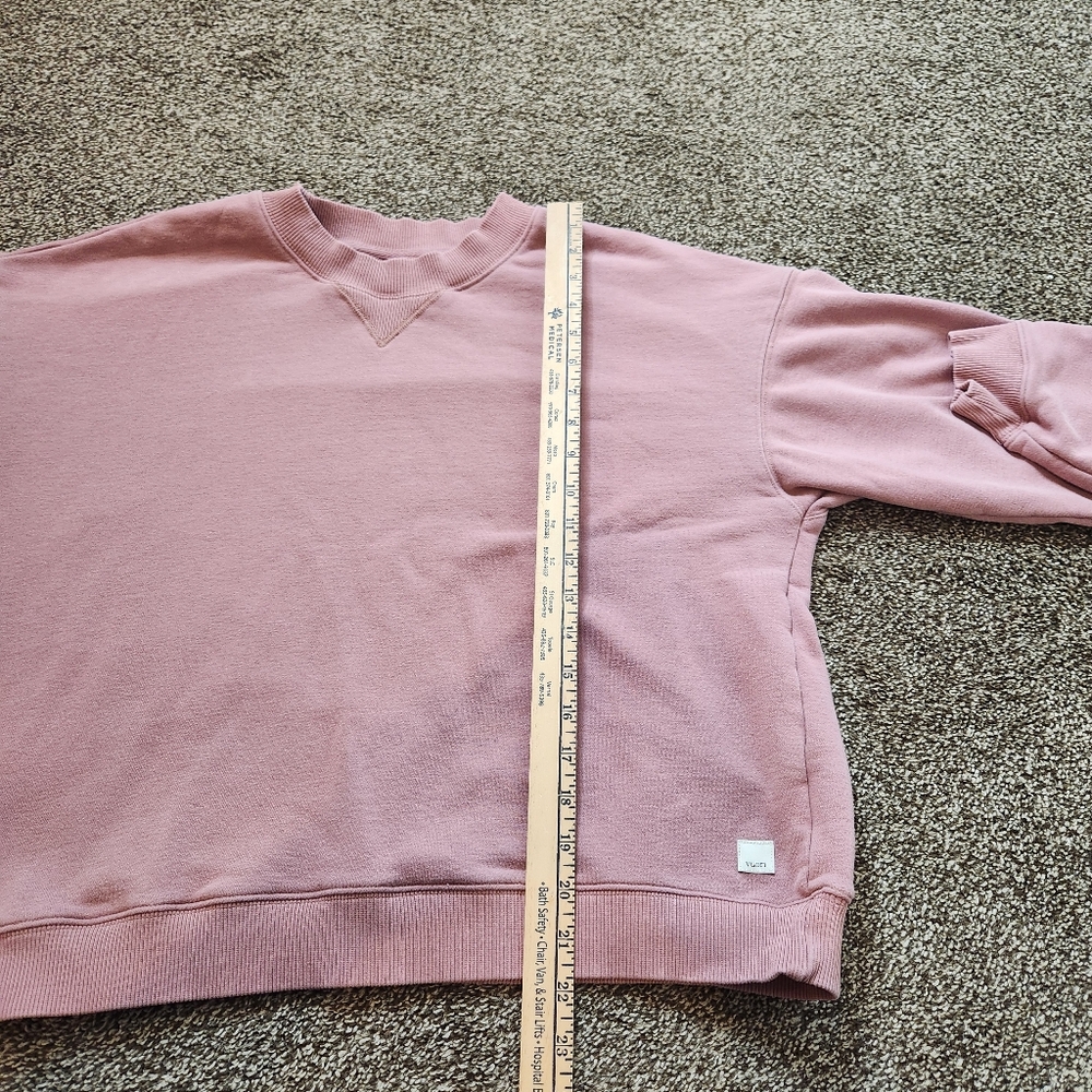 Vuori Sedona Crew Sweatshirt Pullover Marsala Size Medium - Picture 8 of 8